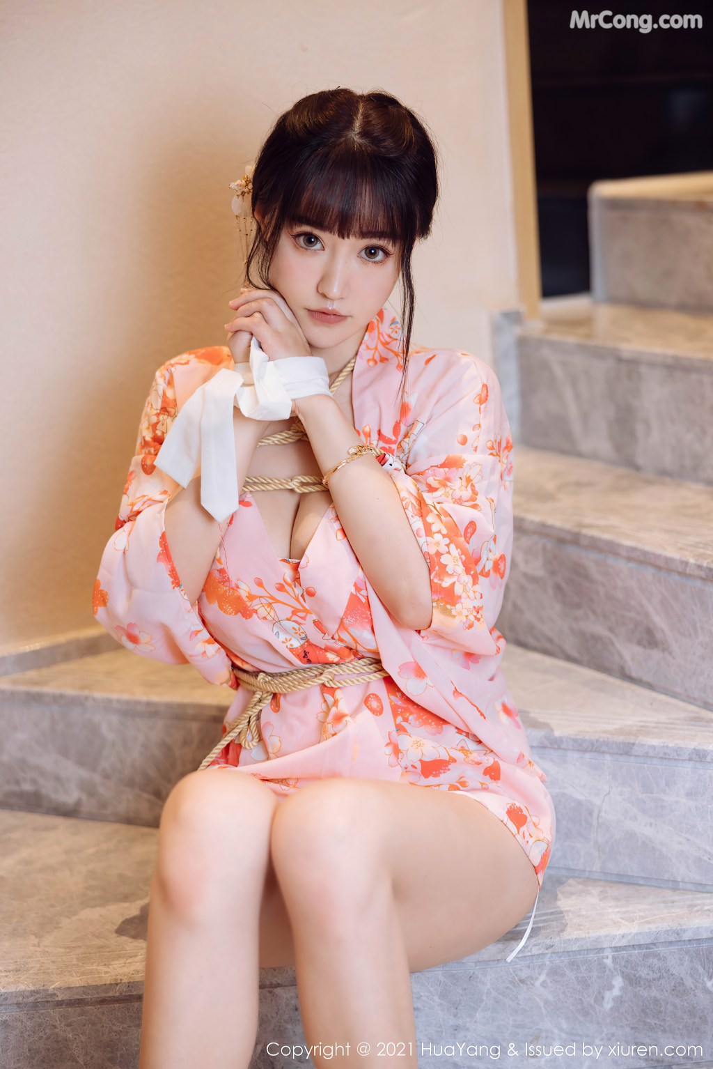 HuaYang Vol463 Zhu Ke Er 朱可儿Flower 62 photos