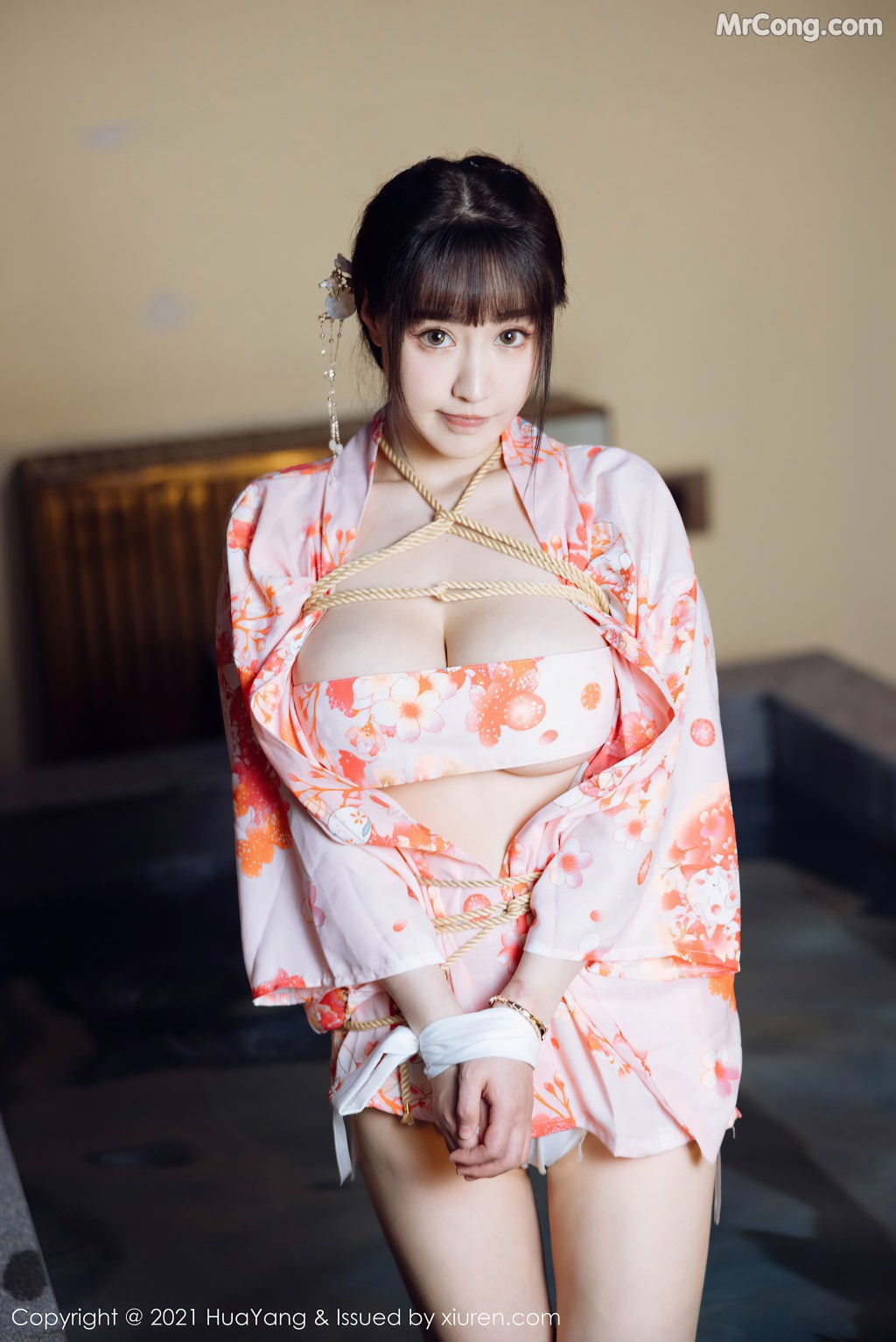 HuaYang Vol463 Zhu Ke Er 朱可儿Flower 62 photos - 13