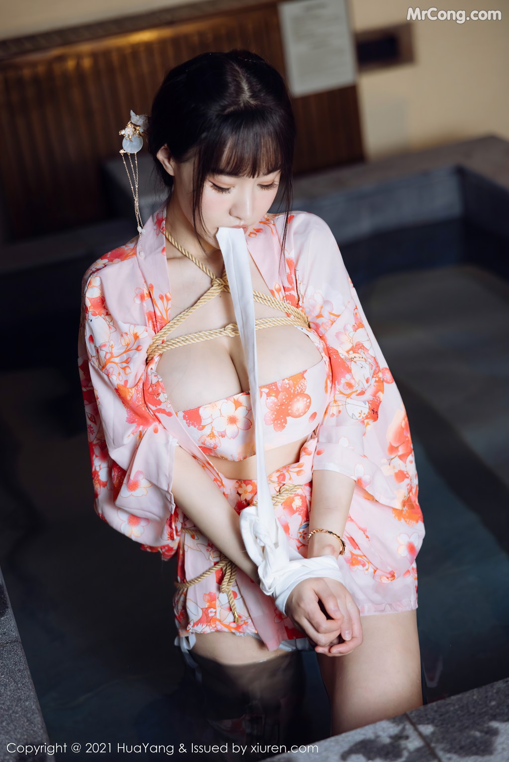 HuaYang Vol463 Zhu Ke Er 朱可儿Flower 62 photos - 16